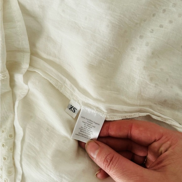 NWT st. roche ivory/ white eyelet polly midi skirt size extra small xs - Picture 10 of 11